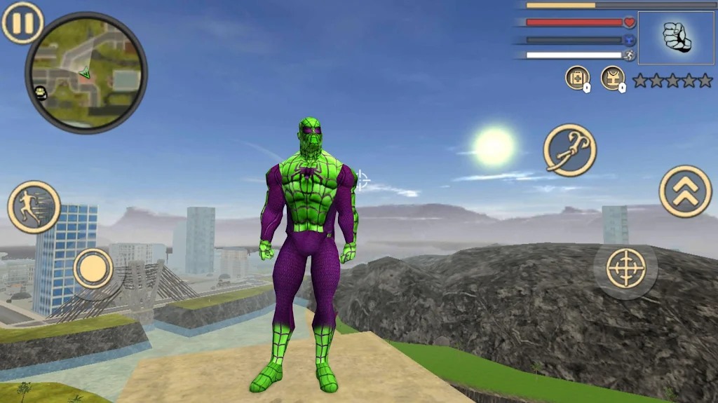 Spider Rope Hero Frog Ninja Strange Gangster Crime Captura de tela 2