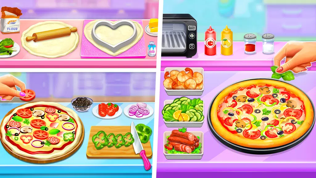 Pizza Maker Food Cooking Games Captura de tela 0