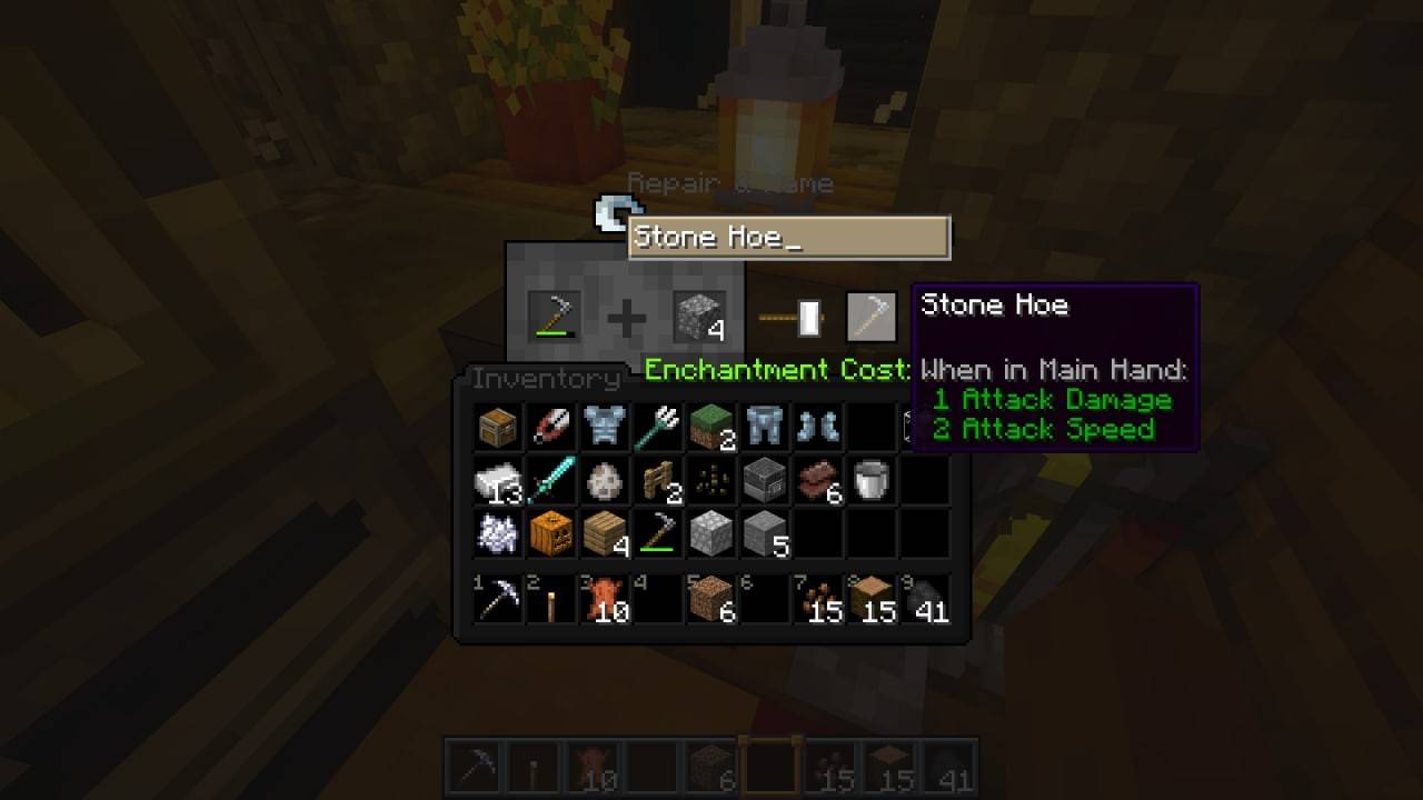 Reparar itens no Minecraft