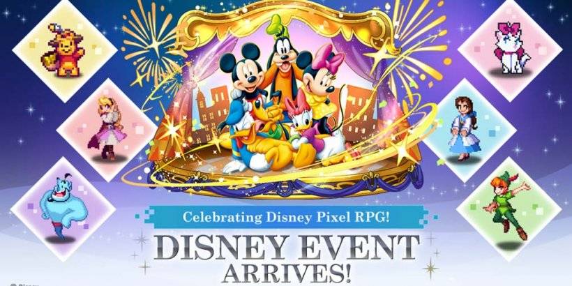 Disney Pixel RPG : Mickey, Pooh, Ariel Join Puzzle & Dragons