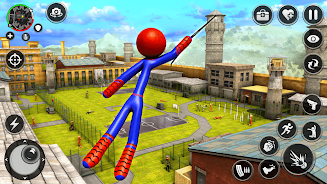 Spider Stick Hero Prison Break স্ক্রিনশট 1