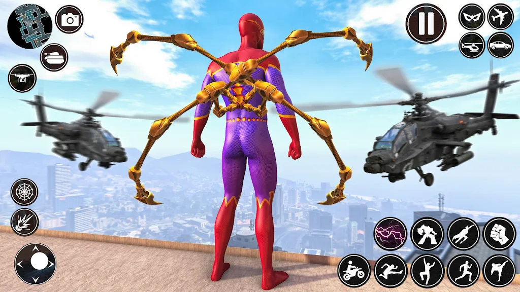 Spider Rope Man Superhero Game スクリーンショット 1