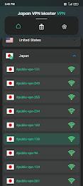 Japan VPN Master - VPN Proxy Captura de tela 1