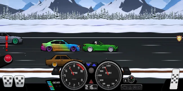 Pixel Car Racer MOD Tangkapan skrin 1