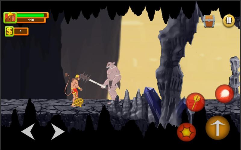 Hanuman Adventure Indian game Captura de tela 1