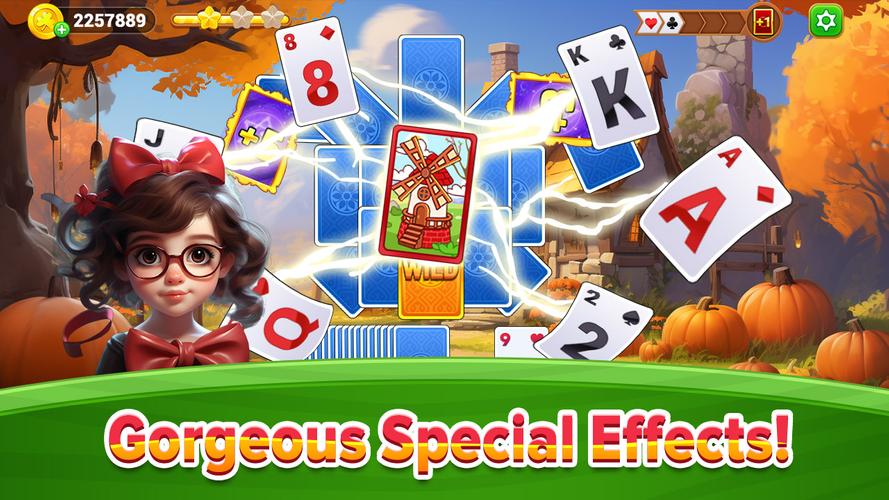 TriPeaks Solitaire Flowers Скриншот 1