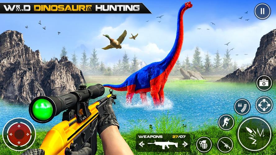 Schermata Dinosaur Hunting Gun Games 3