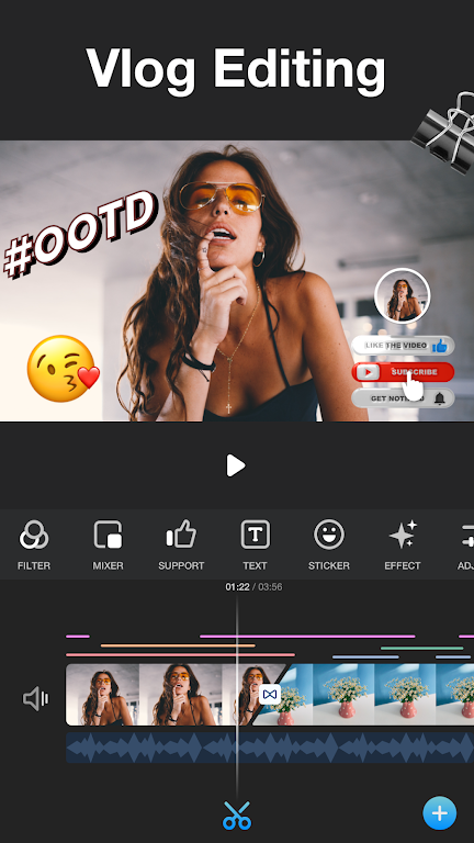 Vlog Video Editor Maker: VlogU Mod স্ক্রিনশট 0