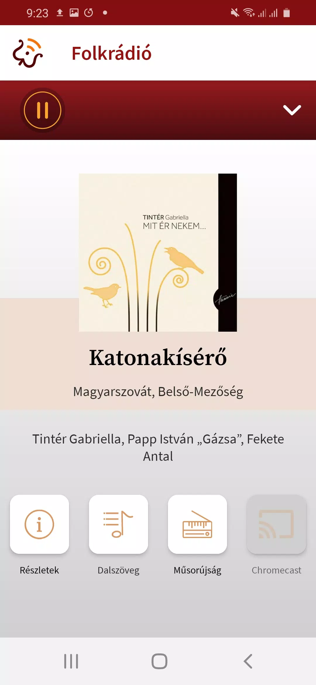 Folkrádió Zrzut ekranu 1