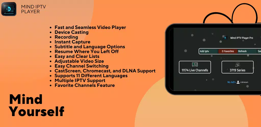 Mind IPTV Player スクリーンショット 1