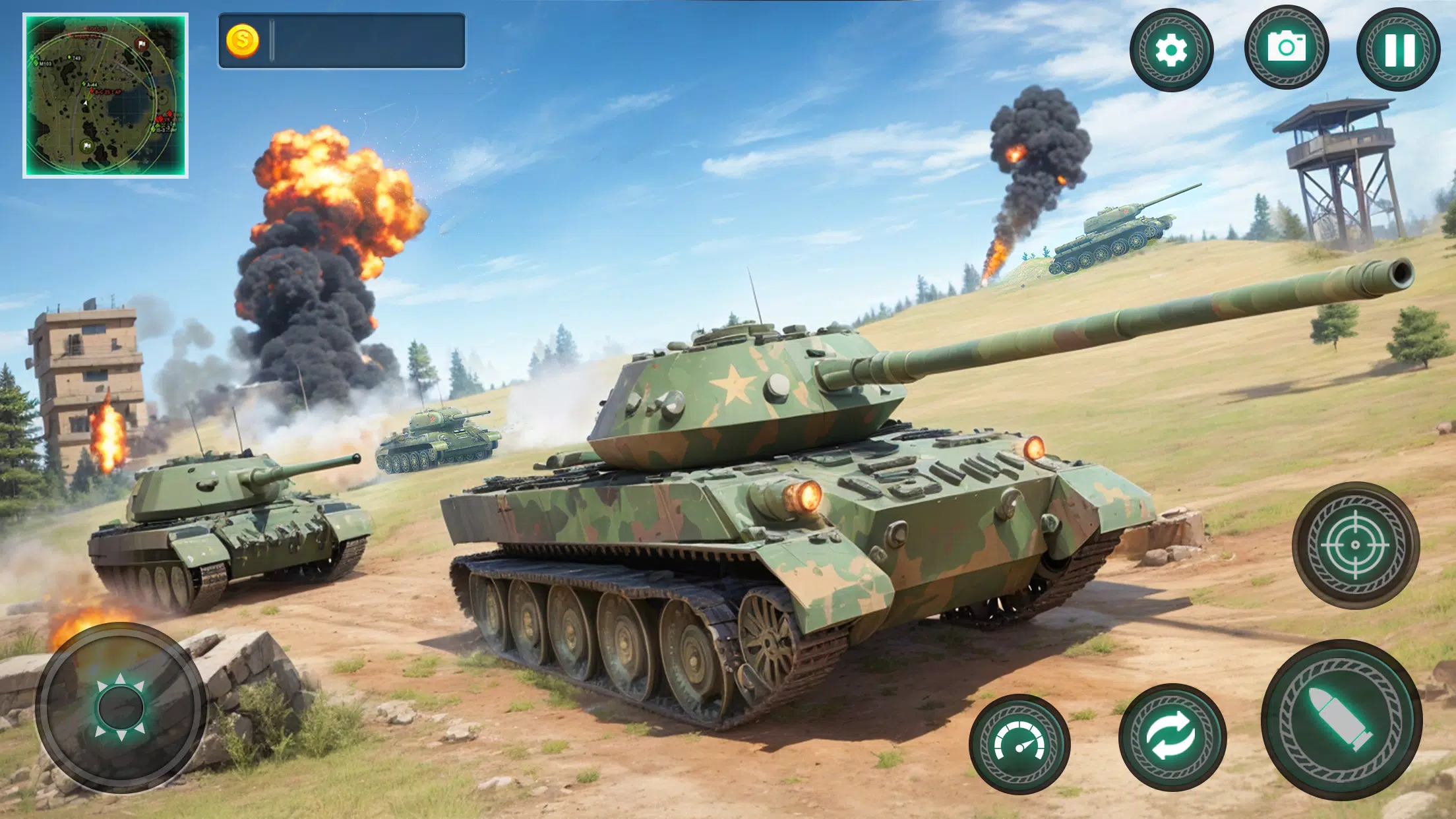Military Tank War Machine Sim スクリーンショット 1
