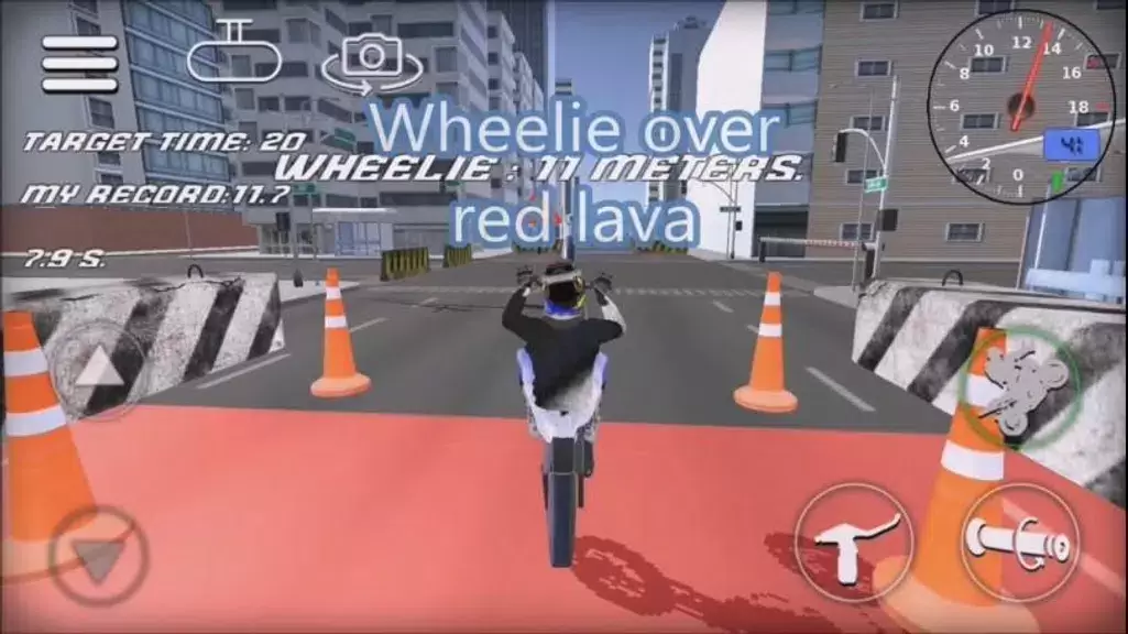 Wheelie Bike 3D game Captura de tela 3