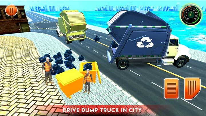 City Garbage Truck Driving Sim Schermafbeelding 2