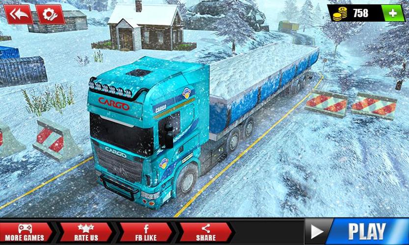 Offroad Snow Trailer Truck Dri Captura de tela 0