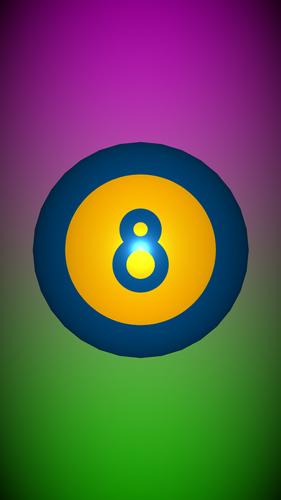 Schermata Magic 8 Ball Live Wallpaper 3D 1