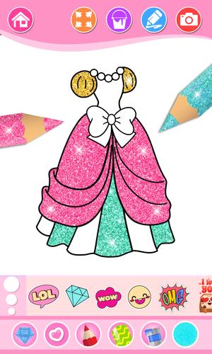 Beauty Coloring Book for Girls Ekran Görüntüsü 0