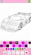 Car coloring games - Color car Ekran Görüntüsü 3