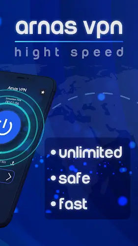 Arnas VPN - Fast VPN Proxy स्क्रीनशॉट 1