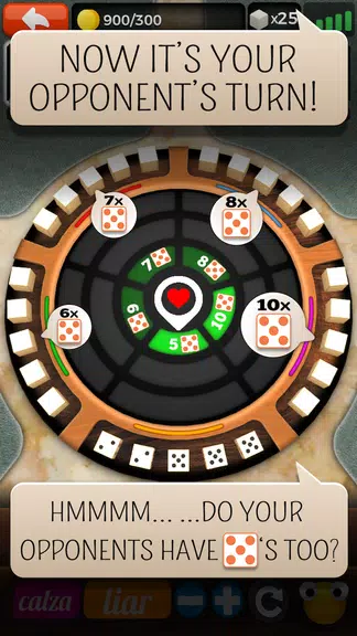 Liar's Dice Online Multiplayer Schermafbeelding 1