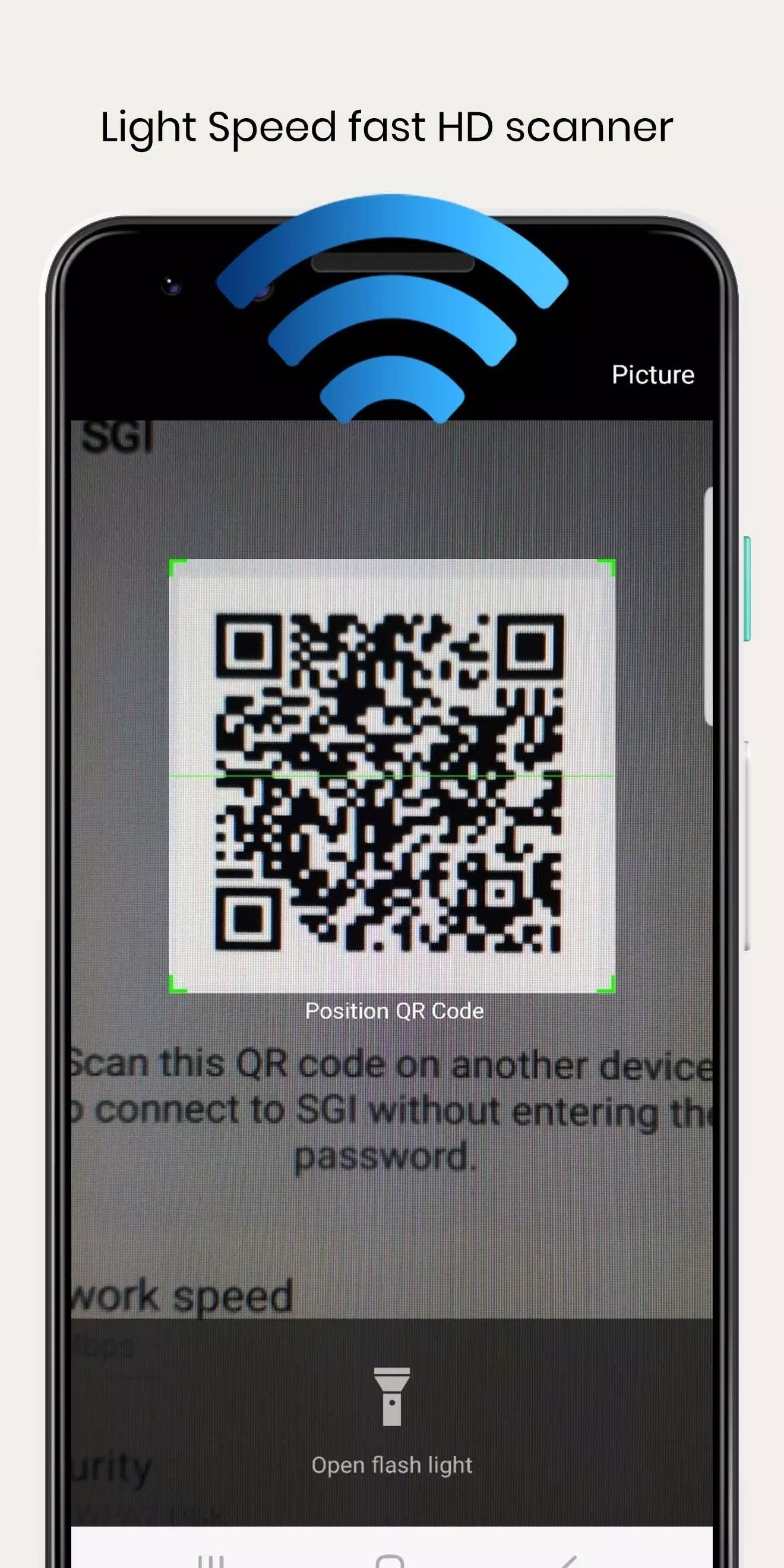 WiFi QrCode Password scanner ภาพหน้าจอ 1