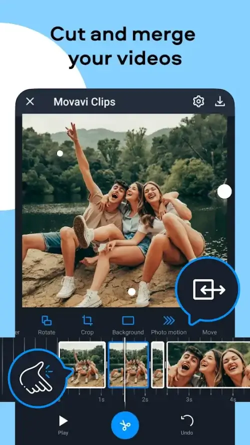 Movavi Clips Tangkapan skrin 2