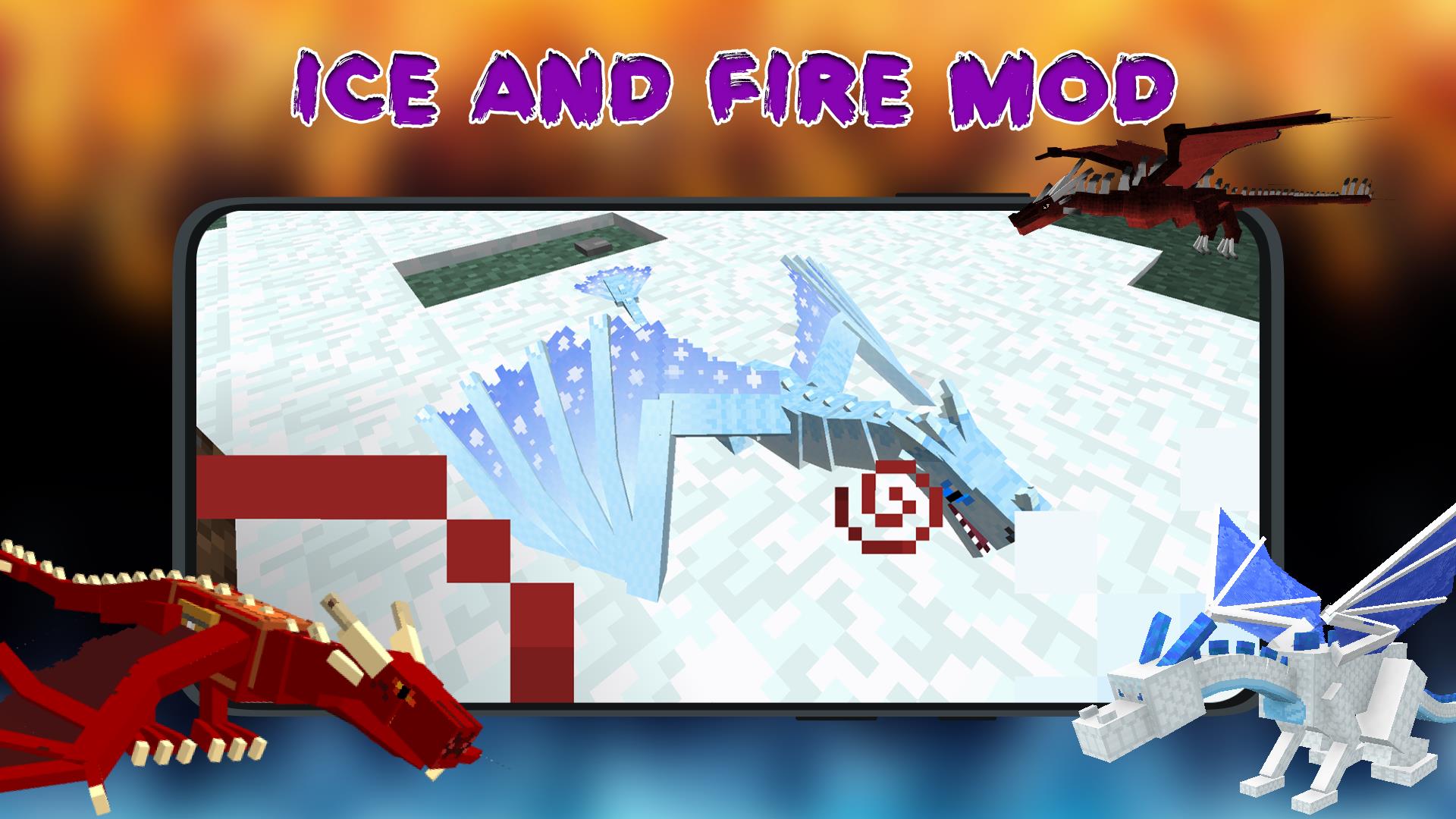 Ice and Fire Mod For Minecraft ဖန်သားပြင်ဓာတ်ပုံ 1