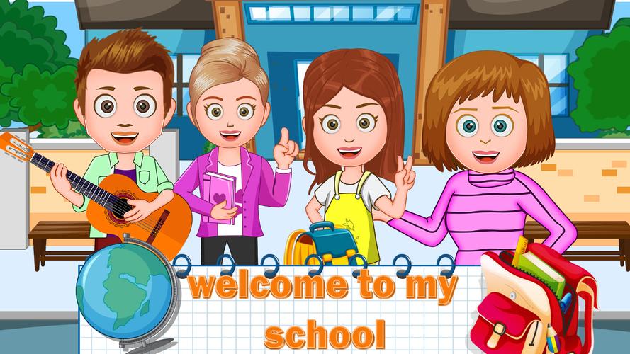 My Family Town : City School Screenshot 0