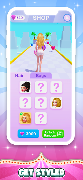 DressUp Run! Mod Ekran Görüntüsü 0