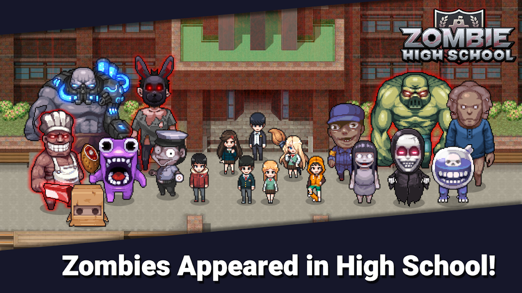 Zombie High School Mod Tangkapan skrin 0