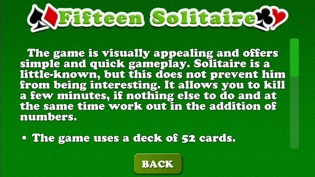 Solitaire Fifteen স্ক্রিনশট 2