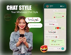 Chat Style - Fonts Keyboard Captura de pantalla 0