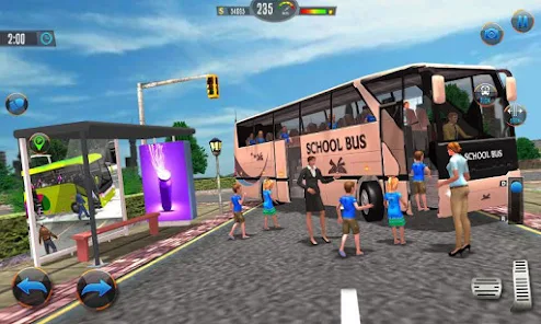 Offroad School Bus Drive Games Ảnh chụp màn hình 0