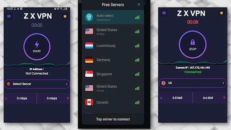 ZX VPN Secure VPN Proxy Zrzut ekranu 0