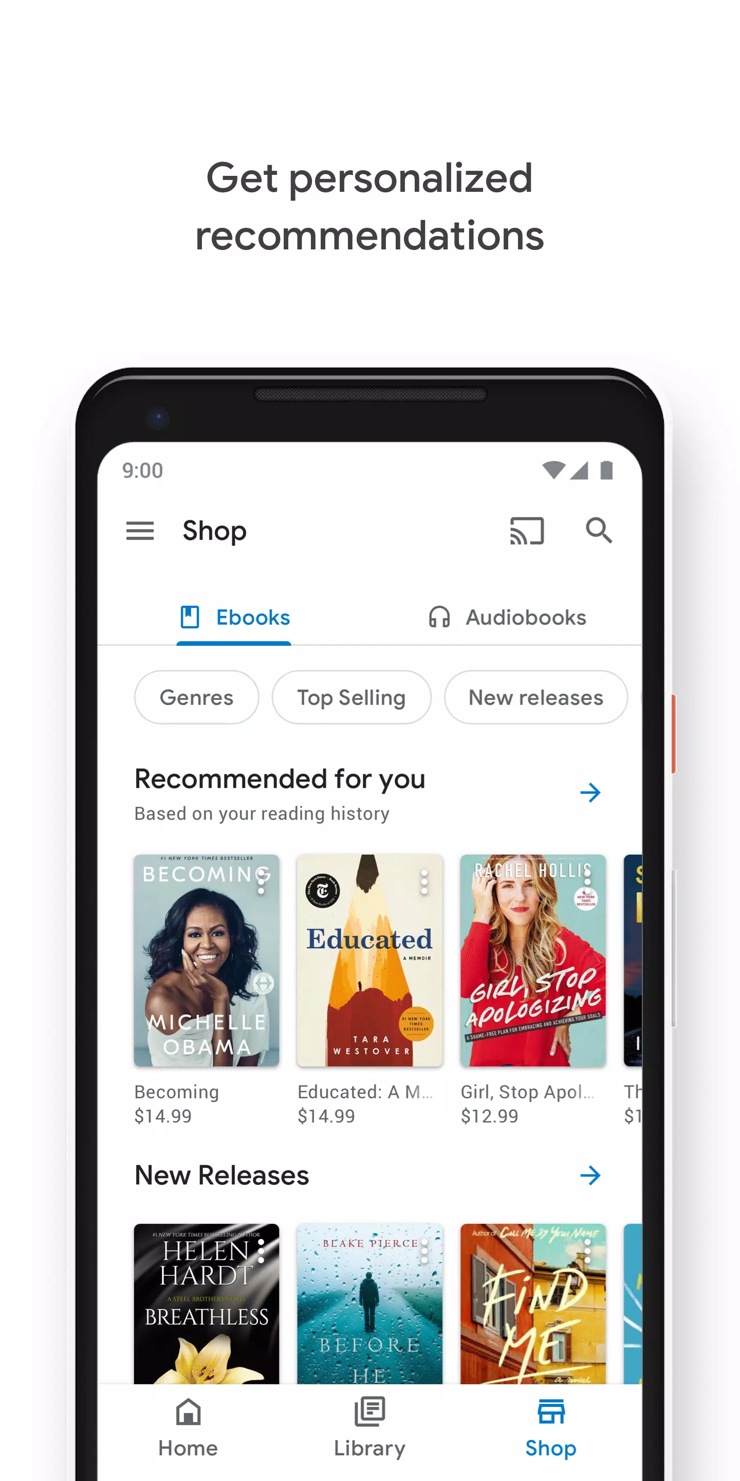 Schermata Google Play Books 0