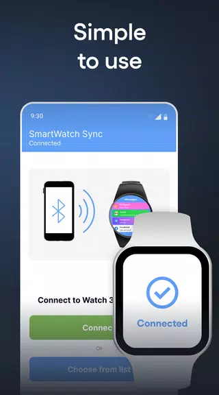 SmartWatch & BT Sync Watch App ဖန်သားပြင်ဓာတ်ပုံ 1