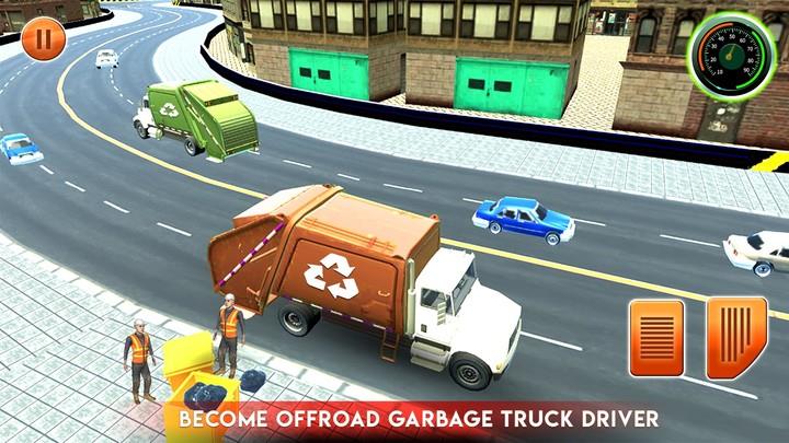 City Garbage Truck Driving Sim Schermafbeelding 0