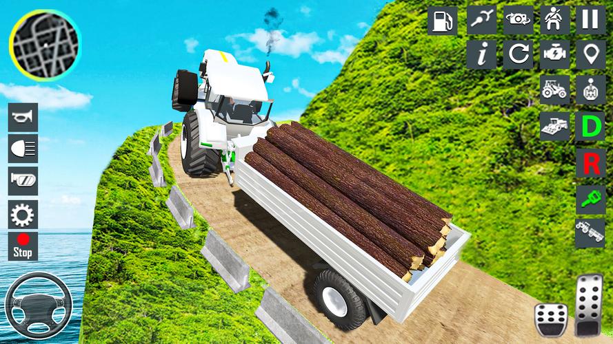 Tractor Driving Tractor Game Скриншот 0