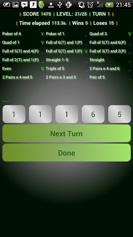 Doms roll dice poker game free Скриншот 3