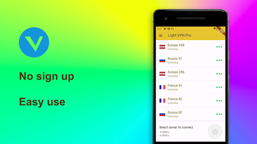 VPN Light - Easy use Zrzut ekranu 1