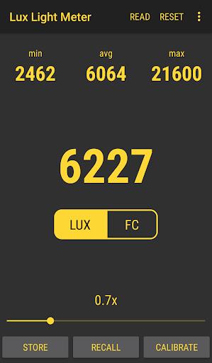 Lux Light Meter Pro ဖန်သားပြင်ဓာတ်ပုံ 1