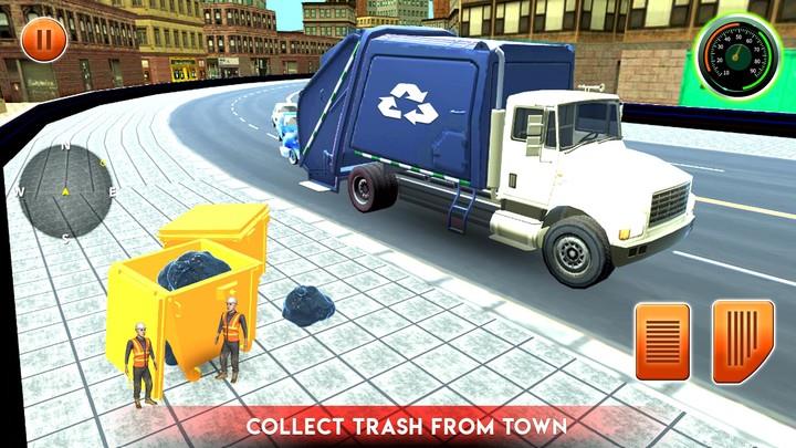 City Garbage Truck Driving Sim Schermafbeelding 3