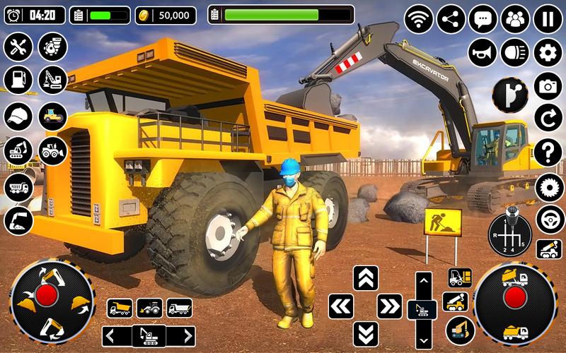 City Heavy Excavator Crane 3D স্ক্রিনশট 0