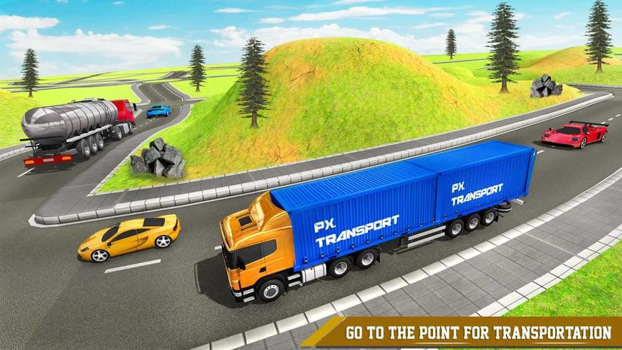 Cargo Transport Truck Driving スクリーンショット 1