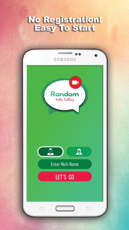 Random Video Chat ဖန်သားပြင်ဓာတ်ပုံ 0