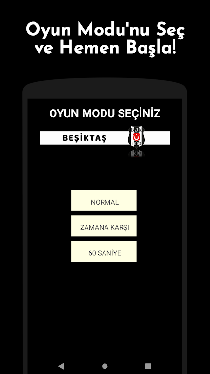 Beşiktaş Futbolcu Kart Eşleştirme Oyunu Captura de tela 1