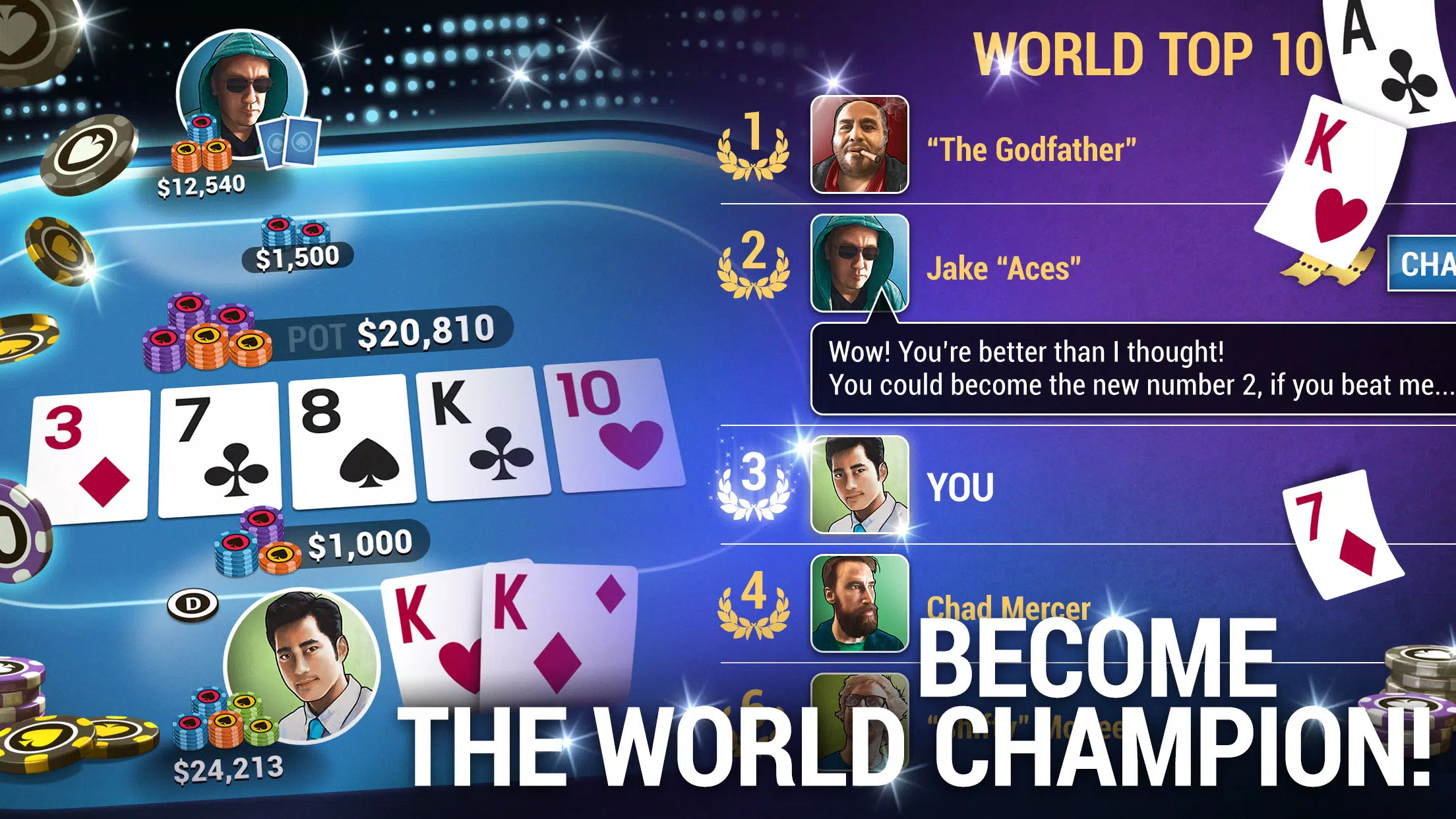 Poker World, Offline TX Holdem應用截圖第2張