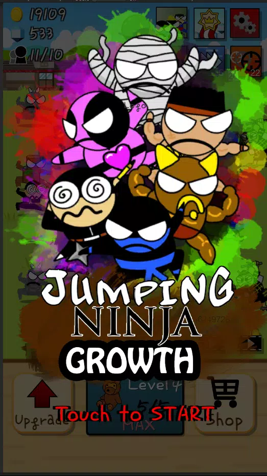 Ninja Growth - Brand new clicker game Mod Ảnh chụp màn hình 2