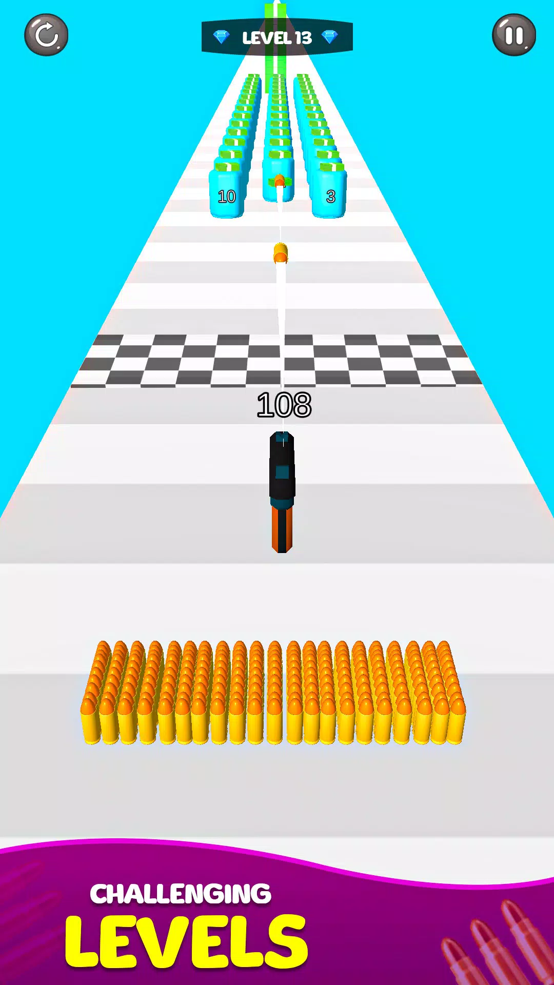 Merge Bullet Army Game Run 3D Capture d'écran 2