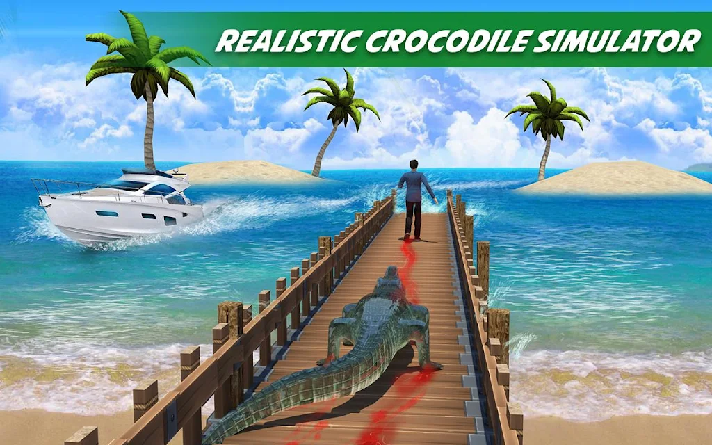 Crocodile Attack Animal Sim Schermafbeelding 1