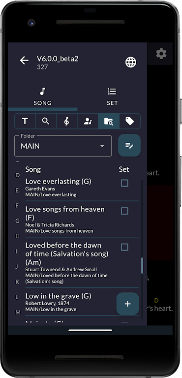 OpenSongApp - Songbook Скриншот 0